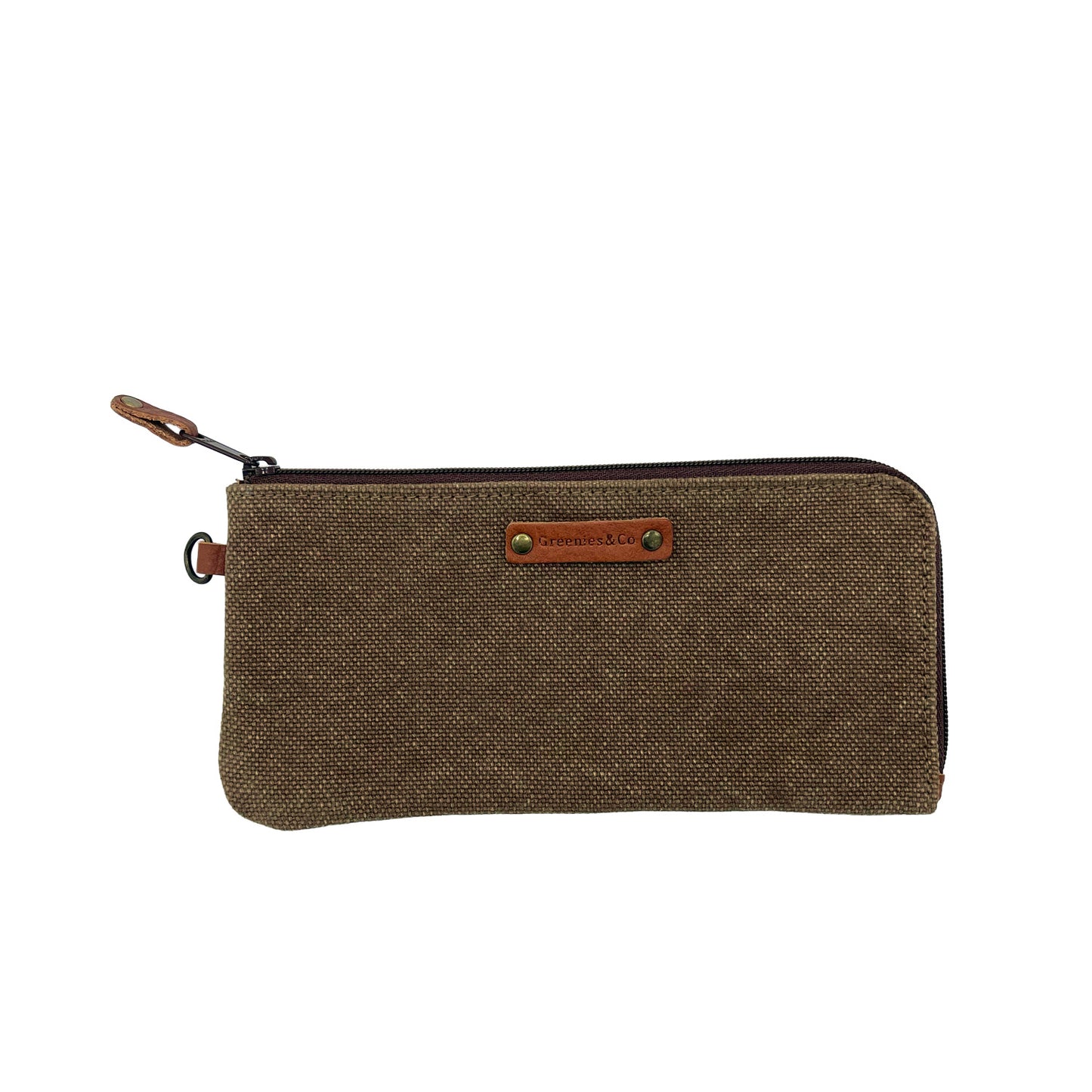 Flat canvas wallet