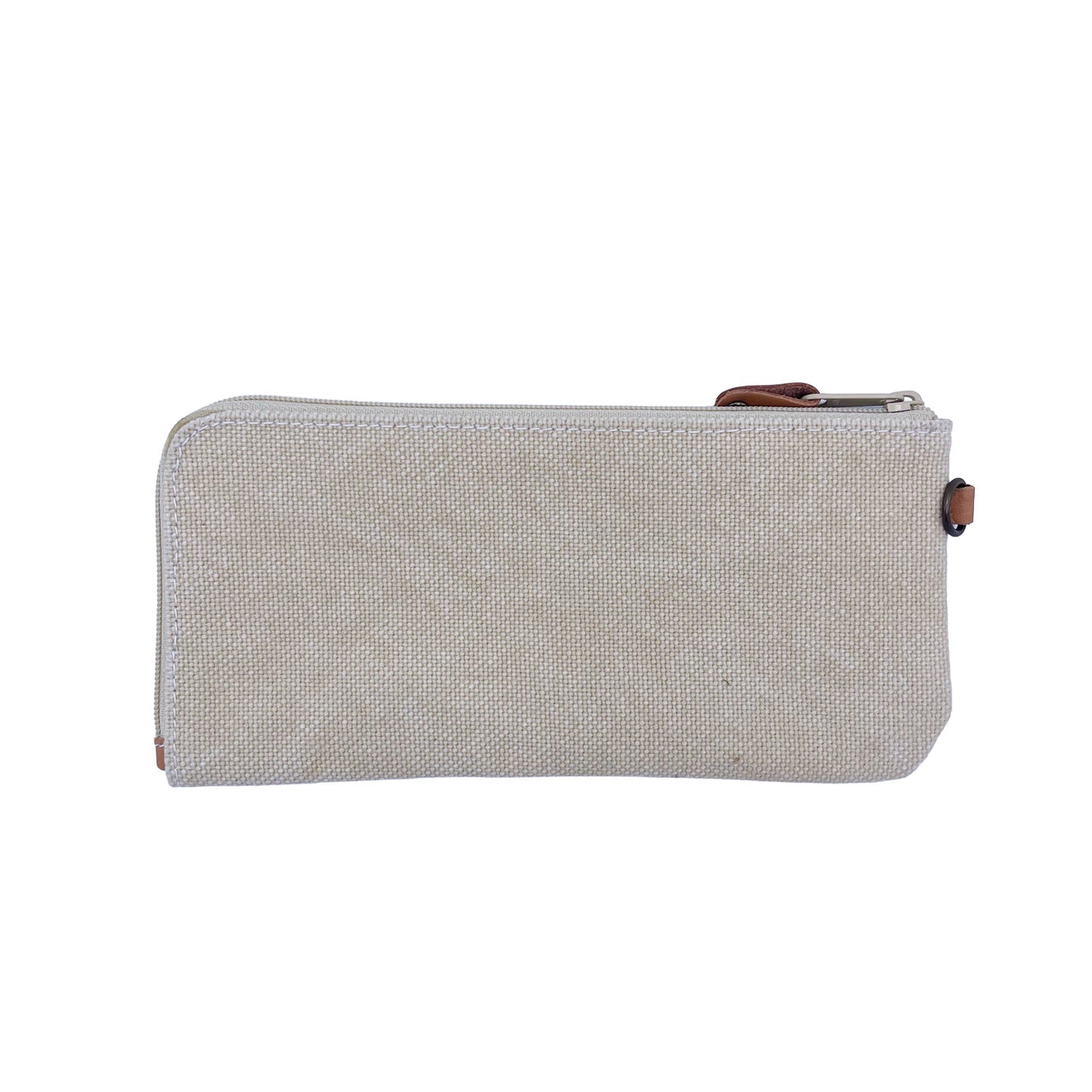 Flat canvas wallet