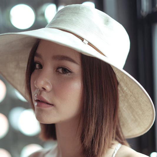 Linen sun hat