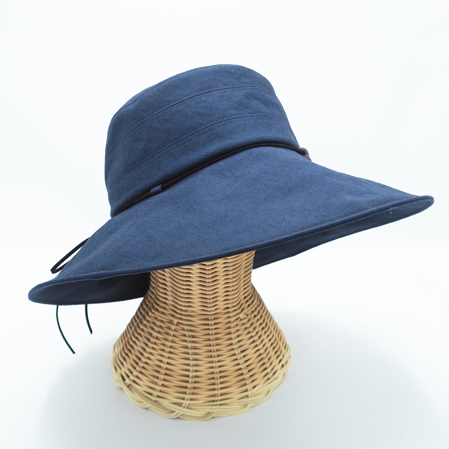 Linen sun hat navy
