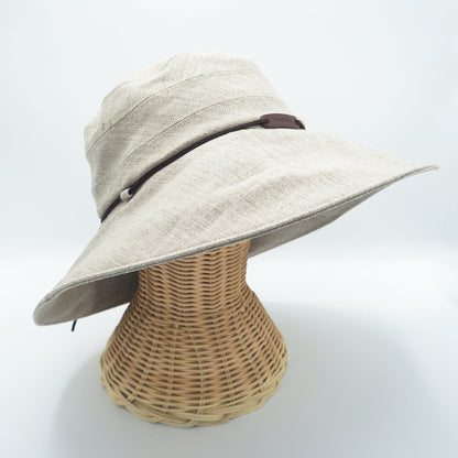 Linen sun hat oatmeal