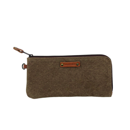 Flat canvas wallet