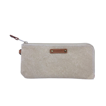 Flat canvas wallet