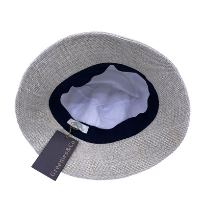 Porkpie hat / Made from cotton natural dyed