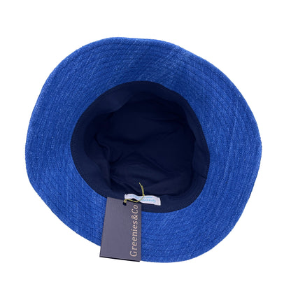 Porkpie hat / Made from cotton natural dyed