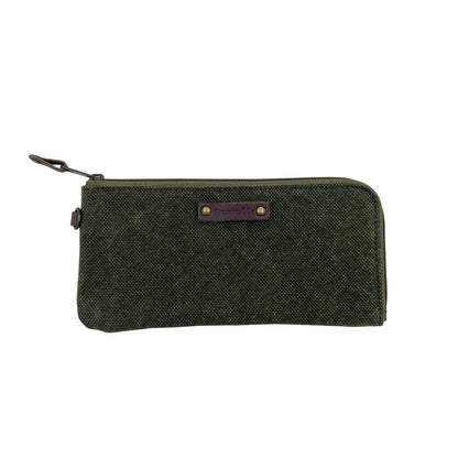 Flat canvas wallet