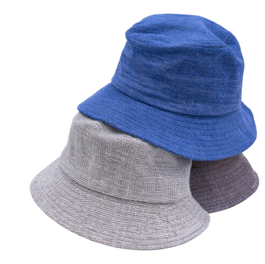 Porkpie hat / Made from cotton natural dyed